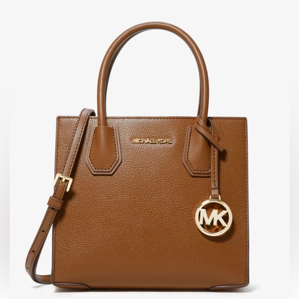 New Michael Kors Mercer medium pebbled leather